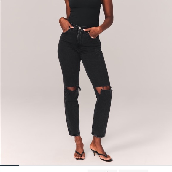 Abercrombie & Fitch Denim - Curve Love Ultra High Waist 90s Straight Jeans